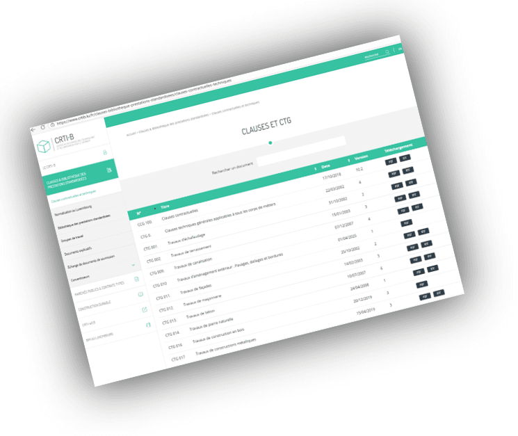 NOUVELLES CTG ET NOUVELLE PROCEDURE DE VALIDATION