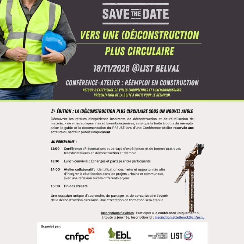  Vers une (dé)construction plus durable – 3e édition